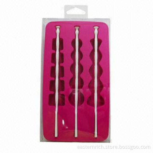 Silicone popsicle mold, measures 20x11x2cm